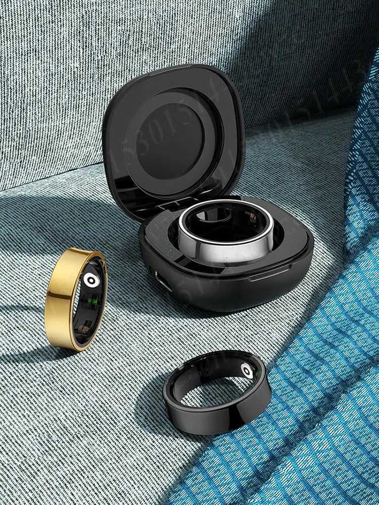 09 Smart Ring Waterproof Men Women Body Temperature Health and Sleep Monitor with Charging Case for Xiaomi Samsung Phone W250819