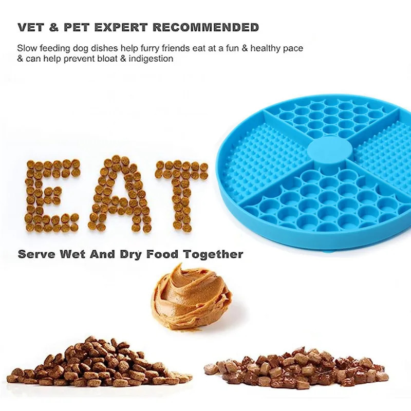 Pet Supplies Silicone Licking Mat Cat Slow Feeder With Suction Cup Slow Feeding Pad Dog Licking Pad Anxiety-relieving Utensils 250813