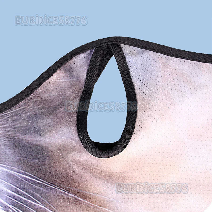 lce Silk Breathable Bandana Cycling Running Scarf Riding Hiking Sports 3D Animal Face Mask Cover Cool Scarf Neck Protection H250819