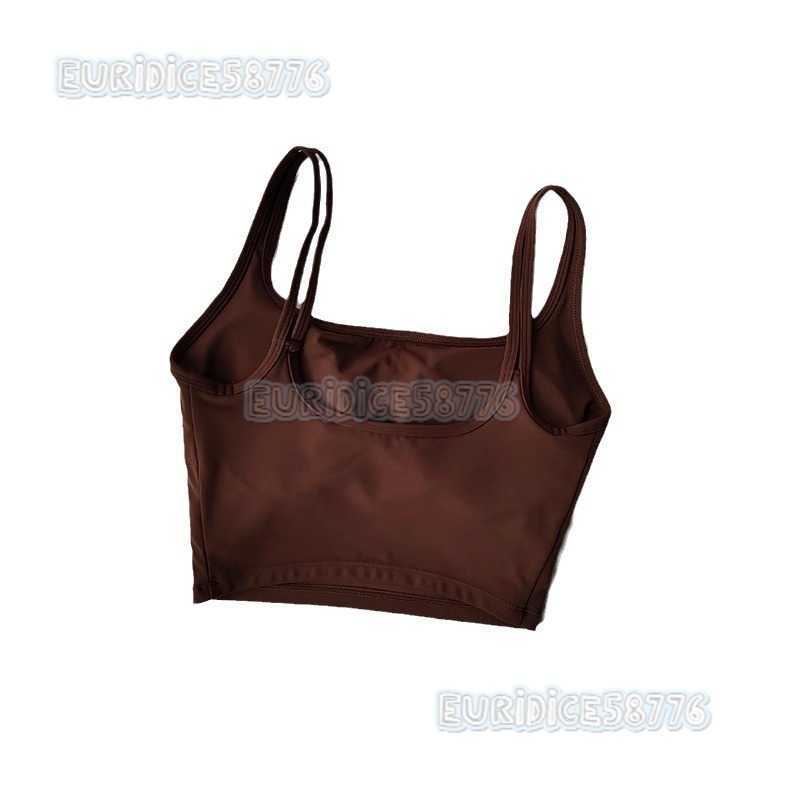 Fixed One-piece U-shaped Back Womens Yoga Bra Shockproof Gathered Sports Bra Quick-dry Running Fitness Vest H250819