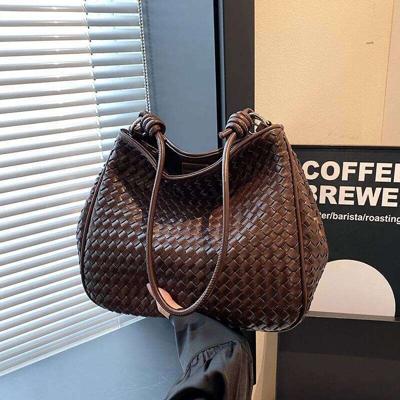 Raffia Bucket Eco Friendly Sardine Pattern Tote Large Boho Shoulder Bag Unisex