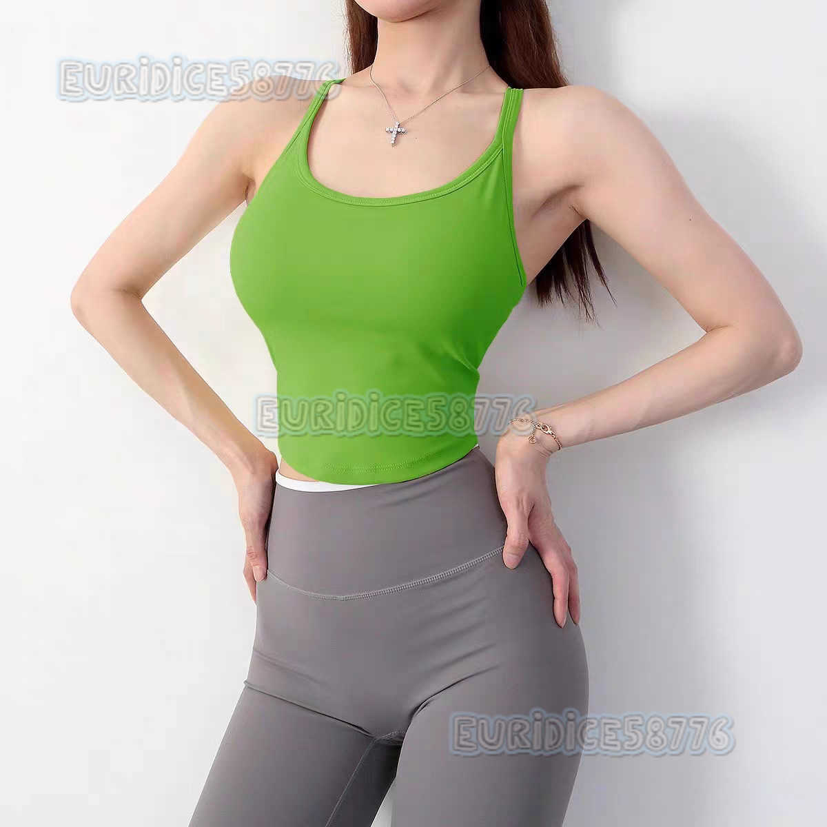 One-piece Chest Pad Beauty Back Yoga Bra Women Training Bra Running Fitness Camisole Yoga Sports Bra H250819