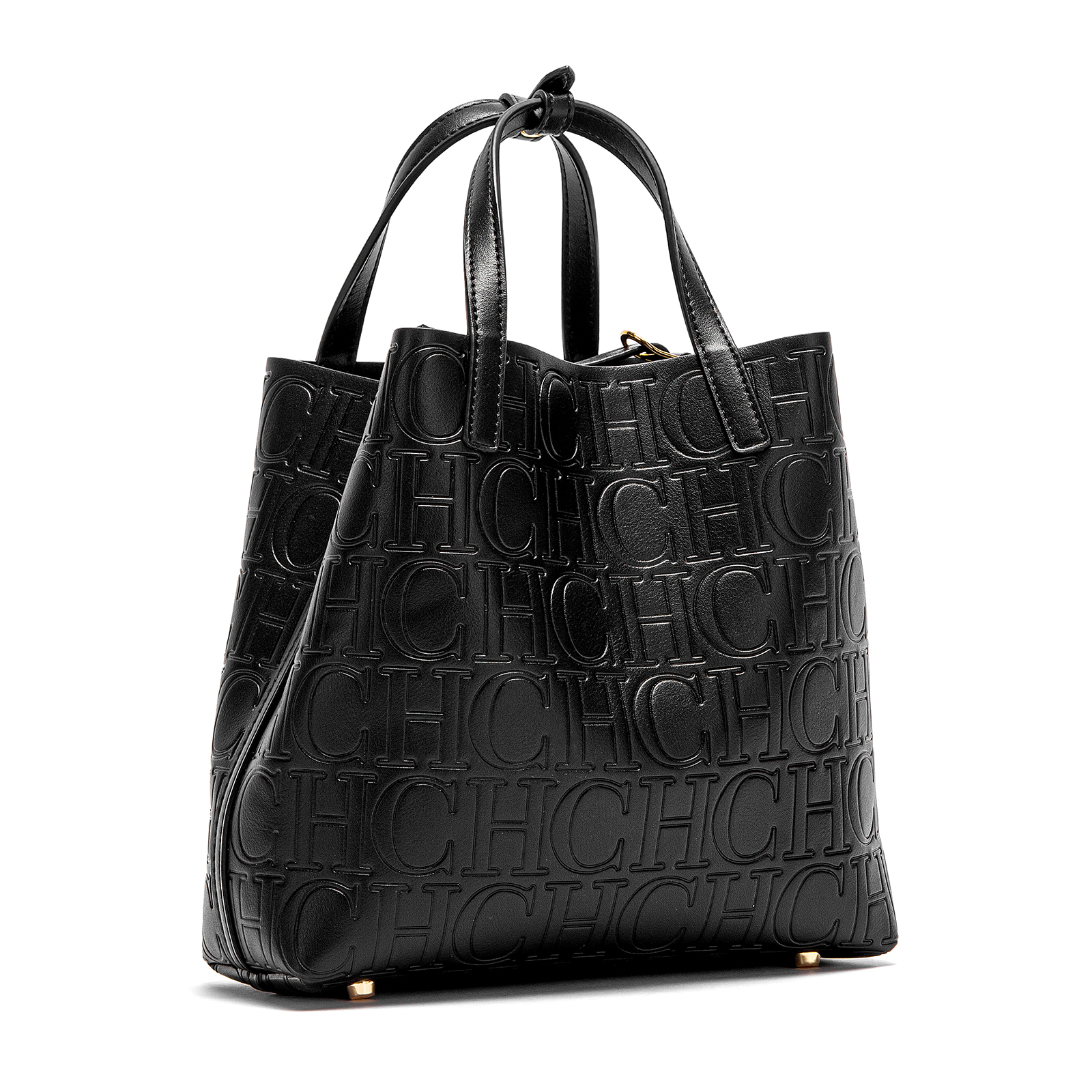 Elegant Embossing Fashion Tote Modern Geometry Style with Glittery Frame