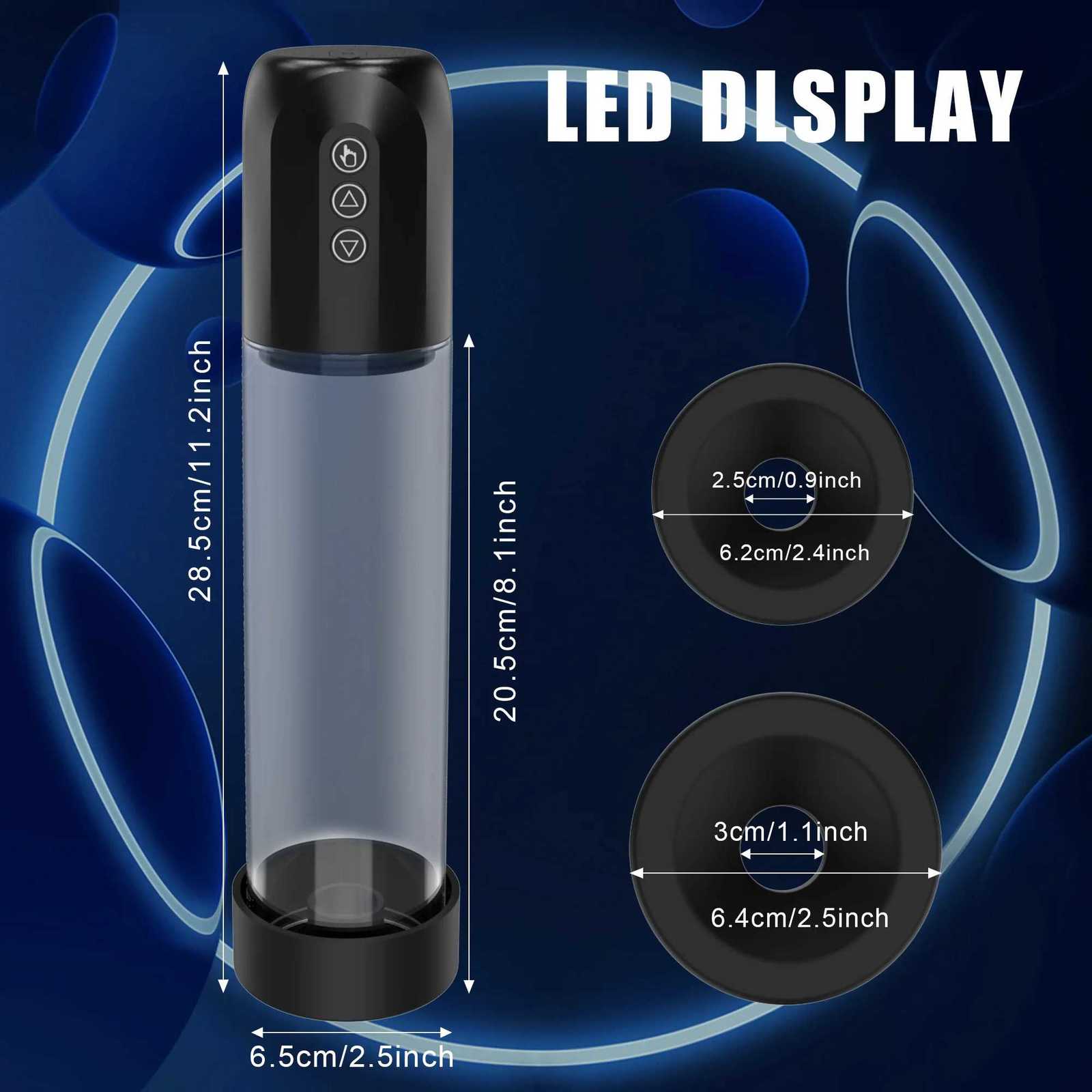 Electric Vacuum Penis Pump for Men Sucking Rechargeable Penis Enlargement Extender Pump Masturbator for Men Sex Toy for 18+ XJ250819