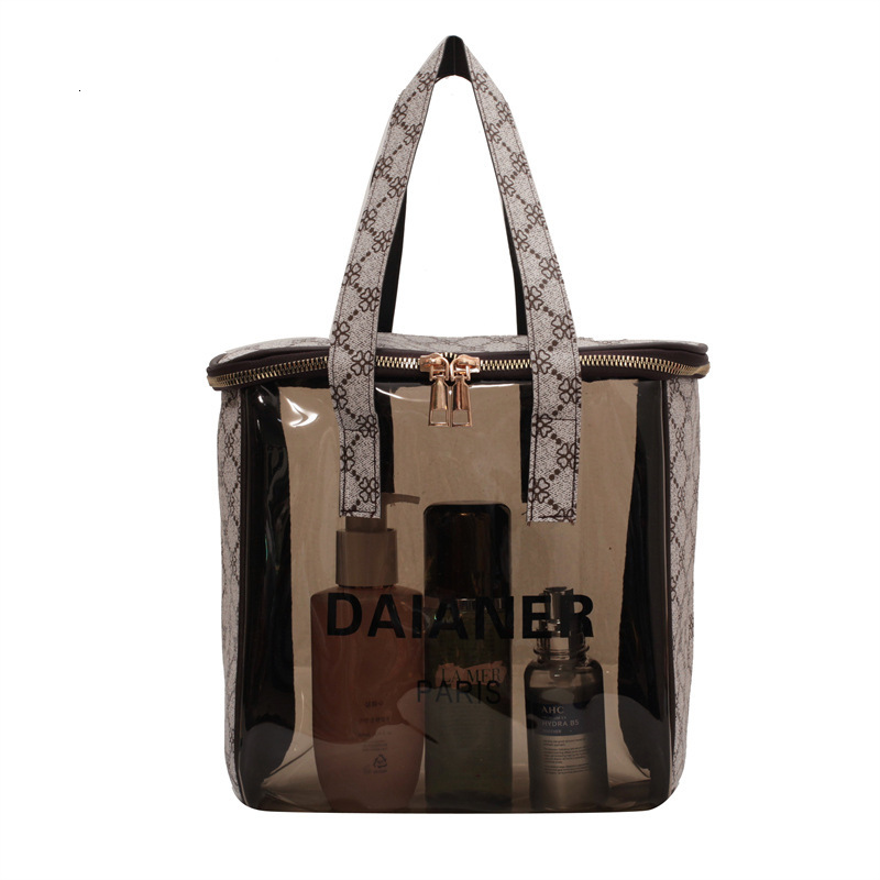 Cosmetic Large Capacity High Appearance Toiletry Semi-Transparent designer Travel Waterproof Portable Storage Luxcury Bag ddmythur