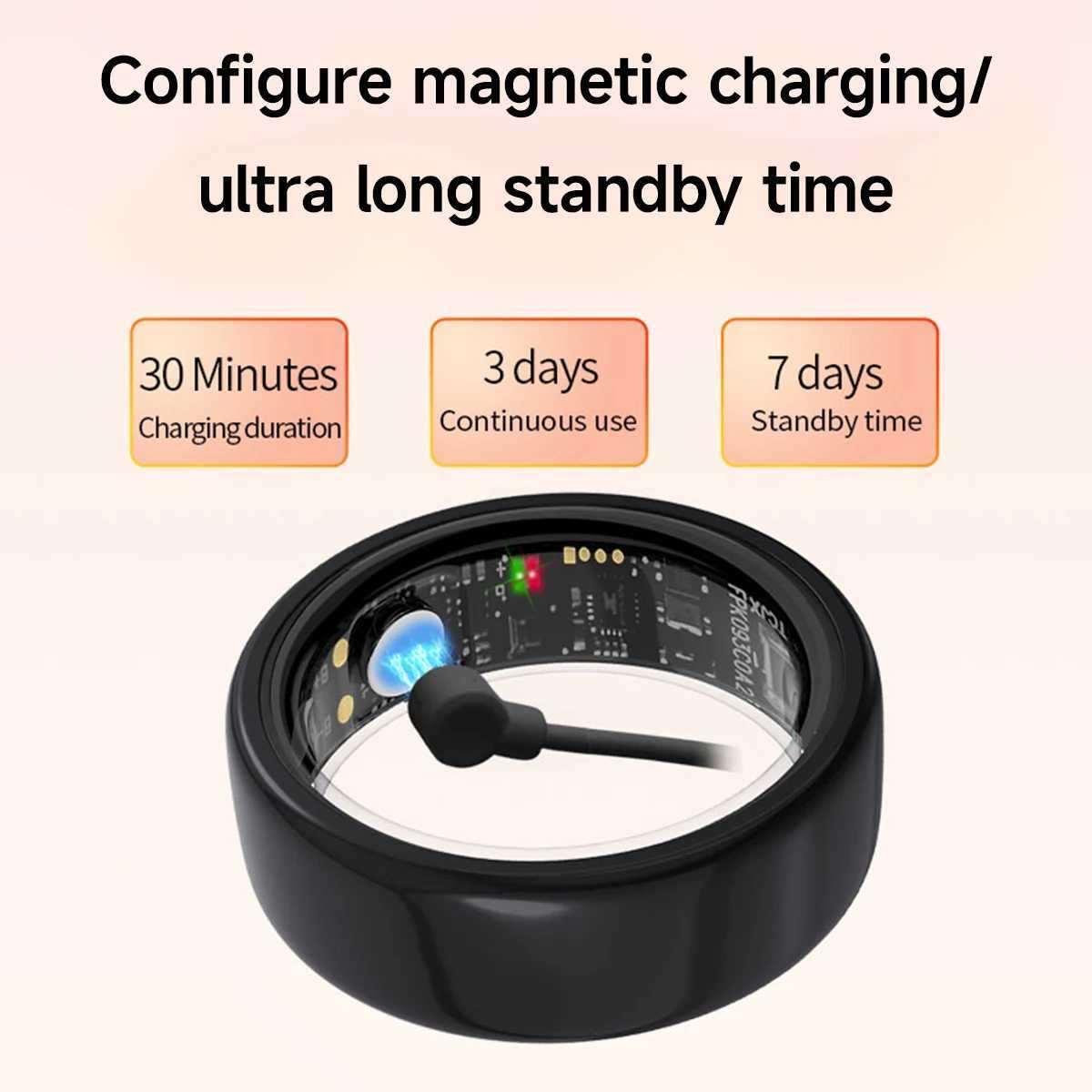 2025 New Smart Ring Blood Pressure Sleep Health Monitoring Multi-sport Modes Smart Ring IP68 Waterproof Remote Care For Men Women W250819