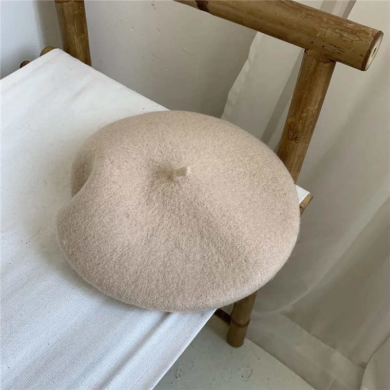 Elegant Wool artist Painter hat winter Classic Women Girl Female Thickened Woolen French hat Berets Cap Gorros 250819