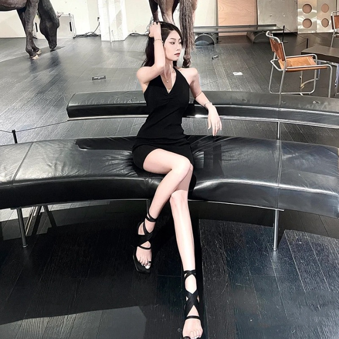 XR169 Hot Girl Dress Slim Fit Hip-hugging Short Skirt