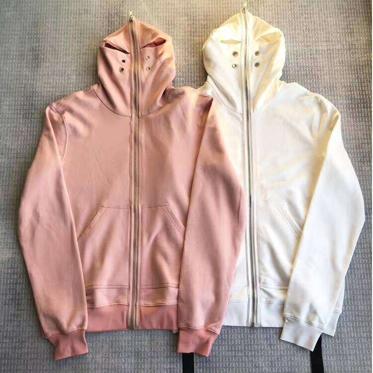 Men's Outdoor Full Zip up High Quality Oversized Hoodie with Hood Metal Eyelet and Opening
