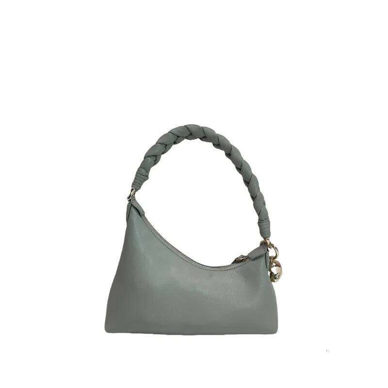 Fashion Woven Braided Versatile Shoulder Premium Underarm Hand Carry Women S Bag Twists Braid Gold Beans Armpit Handbag