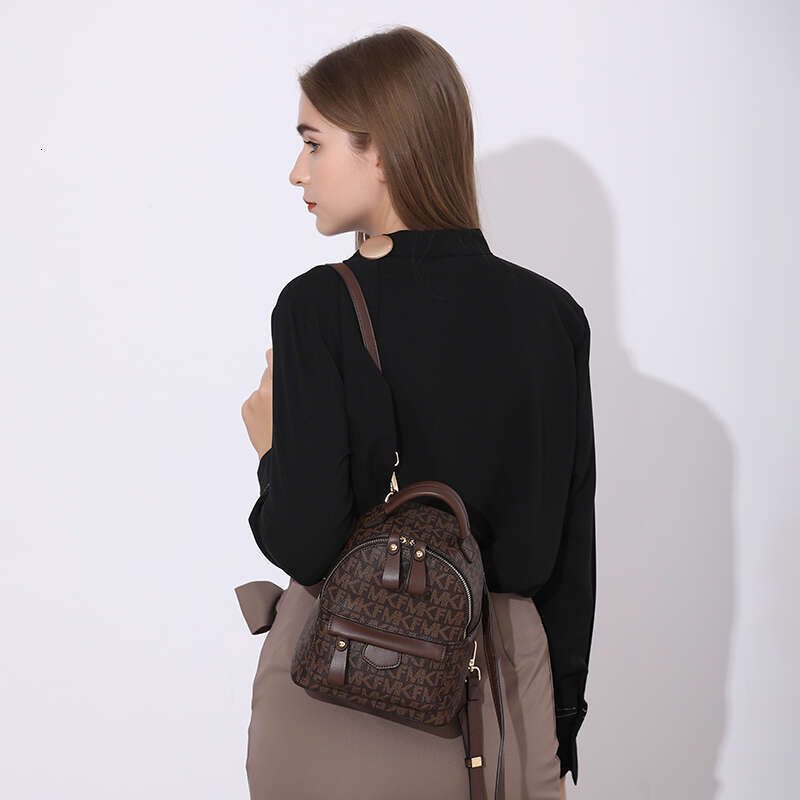 2025 free shipping women's designer women's bag white brown atmospheric simple backpack MKF new women's bag gift suitable for daily sho