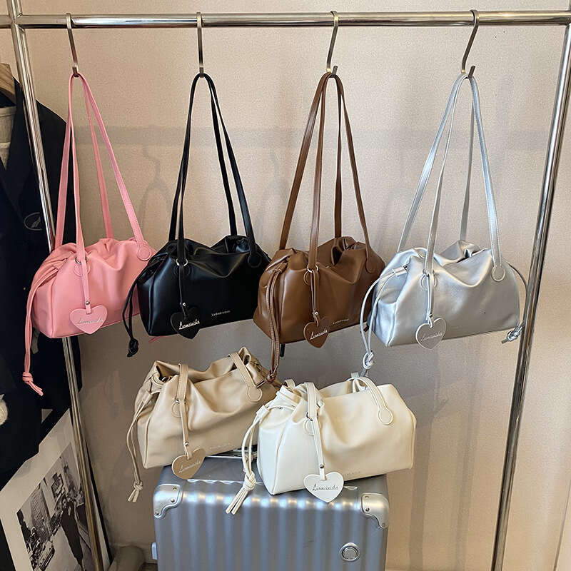 Korean Designer Bags Style Simple Versatile Tote for Women 2025 Summer Large Capacity Casual Commuting Shoulder Crossbody Bag Trendy