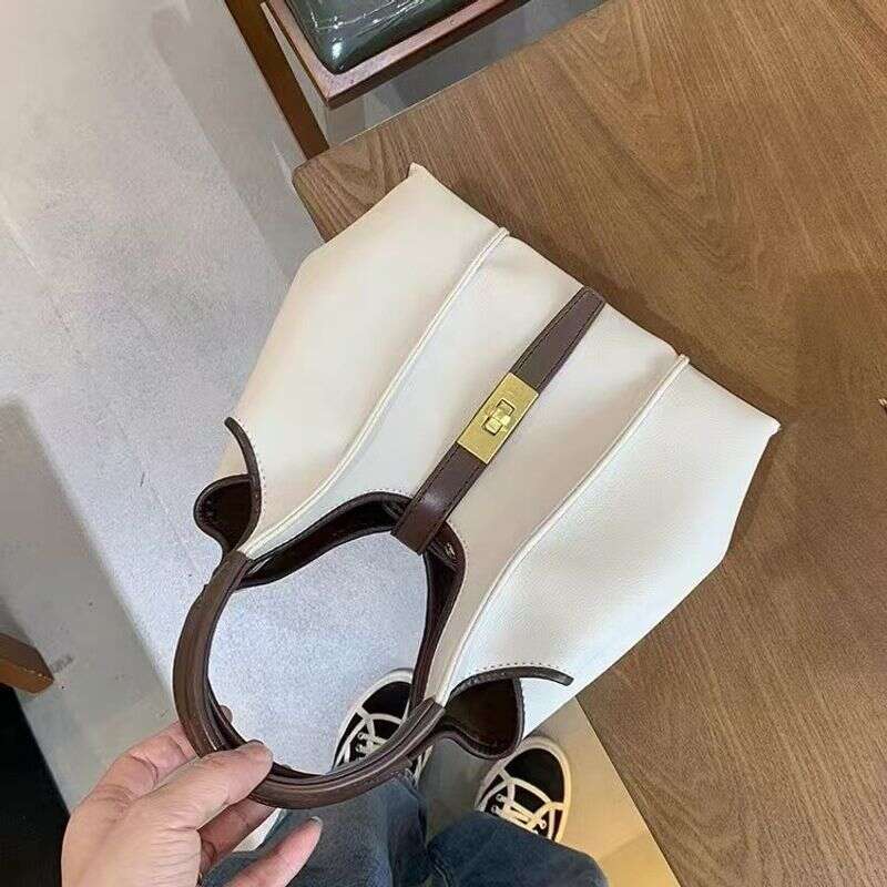 High-end Basket Canvas For Women 2024 New Large Capacity Handbag Tote Crossbody Commuter Bag