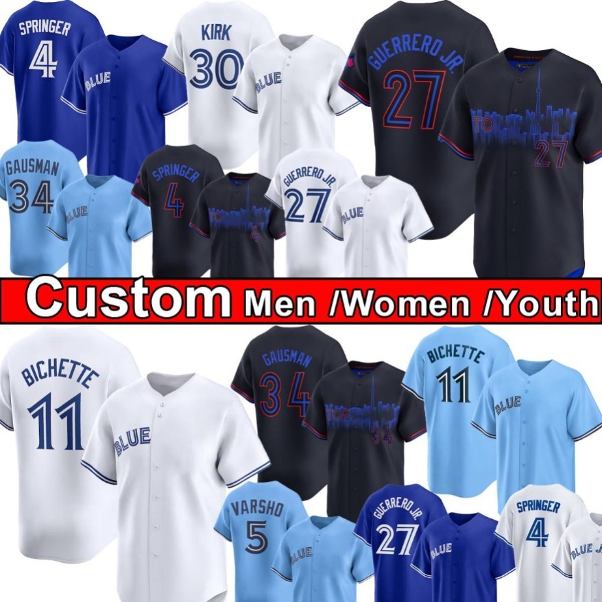Vladimir Guerrero Jr. Bo Bichette, Blue Jayss Baseball Jerseys Alejandro Kirk Addison Barger, George Springer, Kevin Gausman, Chris Bassitt, Manoah, Kids Connect T-Shirt
