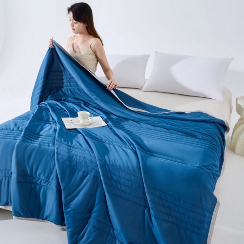 (General) Yalong Store 2025 New Temu Xiyin Everlasting Stock Mint Ice Cream Cooling Silk Air Conditioning Quilt