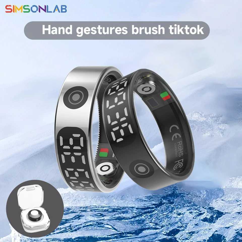 2025 High Quality Smart Ring 5ATM Waterproof Touch Gesture Operated Heart Rate Big Battery Multi-motion Mode For Android IOS W250819