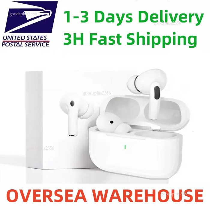 2025 USA EU Warehouse Top Quality pods Pro 2nd gen 2 3 Earphones Air 4 Bluetooth Headphone Accessories Silicone Protective Wireless Charging Box Case df05b