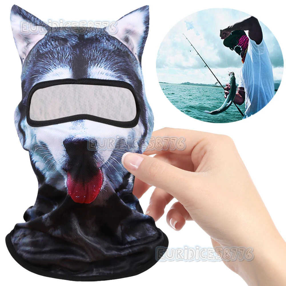 Cute 3D Cat Balaclava Full Face Mask Motorcycle Hood Mask Skiing Snowboard Hat Helmet Liner Biker Face Gorras Cycling Headgear H250819 6ZO2
