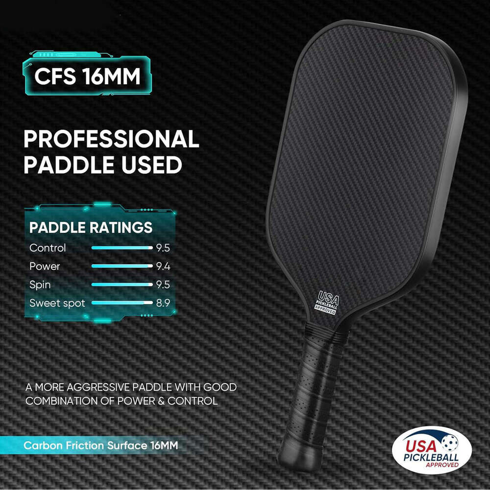 3K Full Fiber Pickleball Integrated Graphite Carbon Honeycomb Board Outdoor Sports Beach Paddle