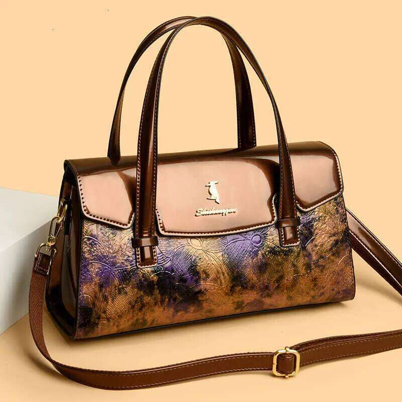 For Women New Fashionable Spray Printed Handbag With Simple Temperament And Large Capacity Shoulder Bag