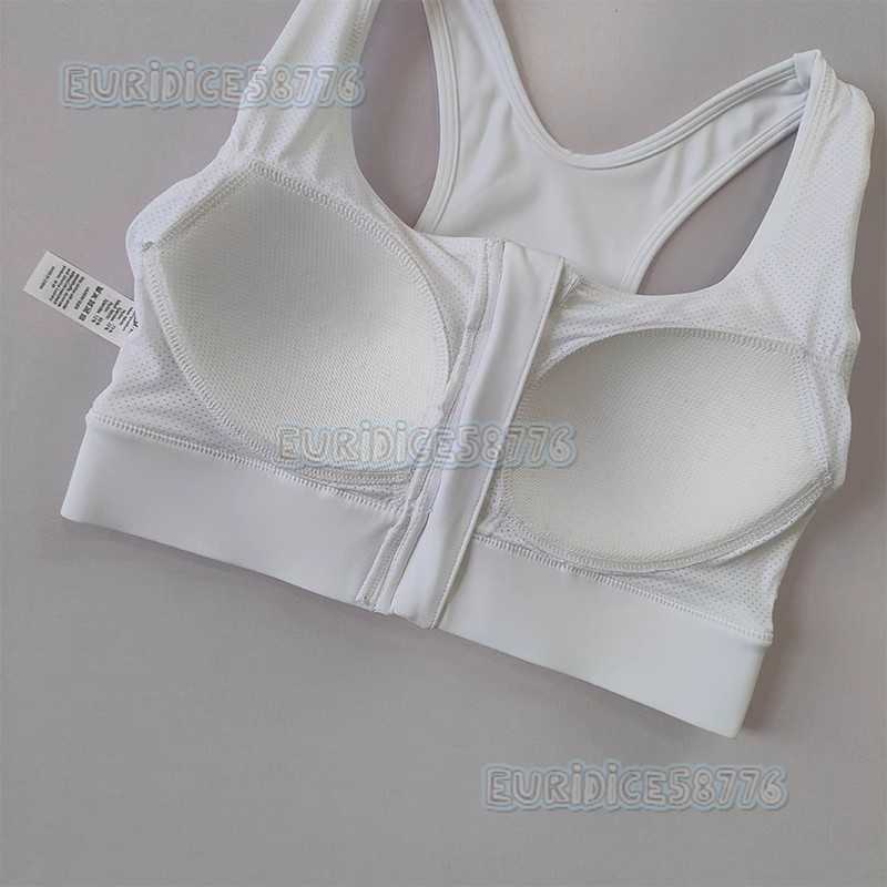Front Zipper Sports Bra for Women Shockproof High-strength Fixed Cup Fitness Training Vest Beautiful Back Fitness Yoga Bra H250819