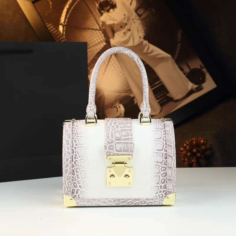 Top Quality Vanity Bag Designer Bag Lady Bag Women's Shoulder Bag Cowhide Genuine Leather Top Handbag Metal Chain Zipper Mini Box Bag Crossbody B