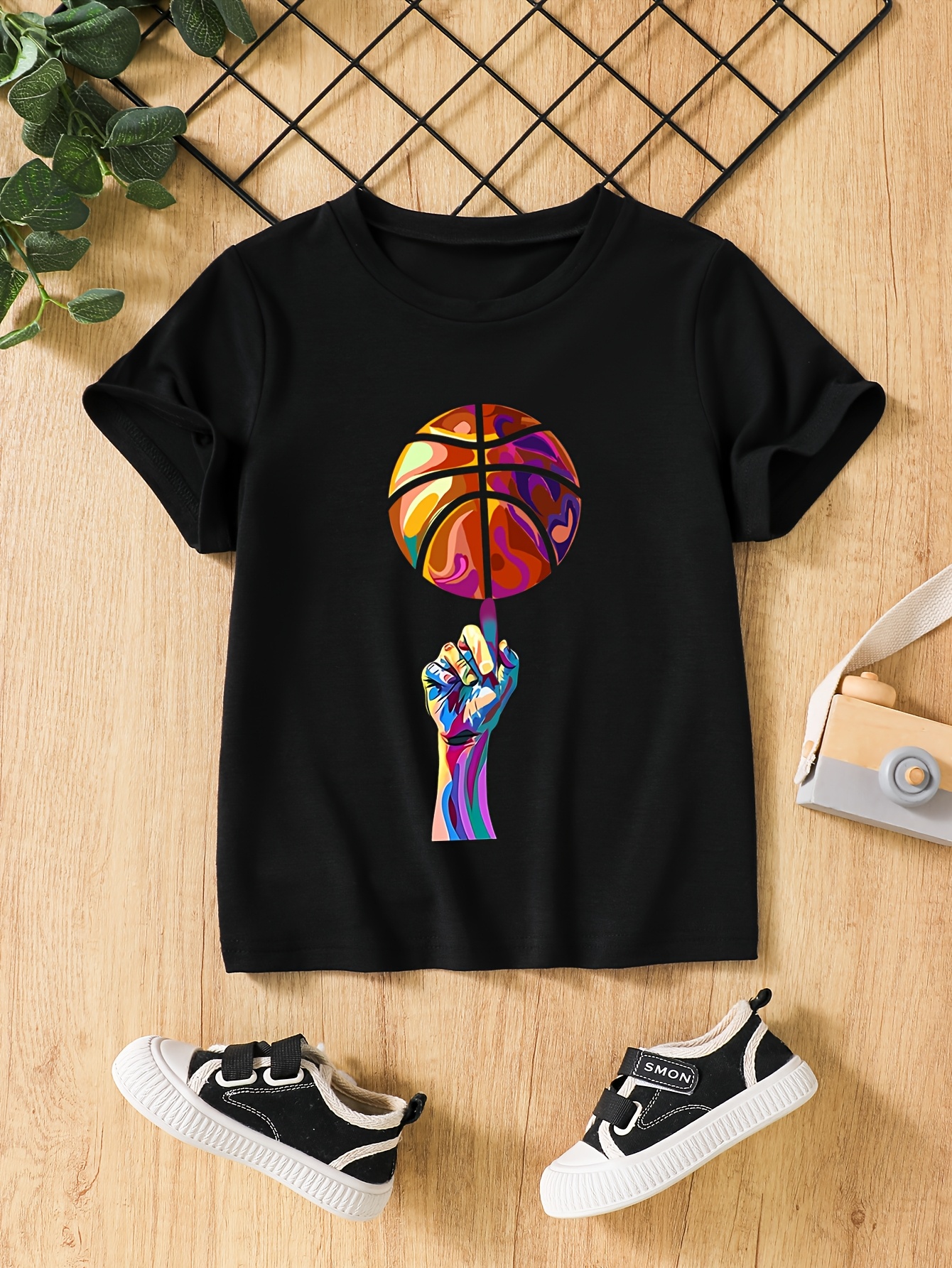 T-shirts Comfort-Fit Boy's Athleticwear Pack Three Matching Shirts Featuring Vibrant Blue Designs