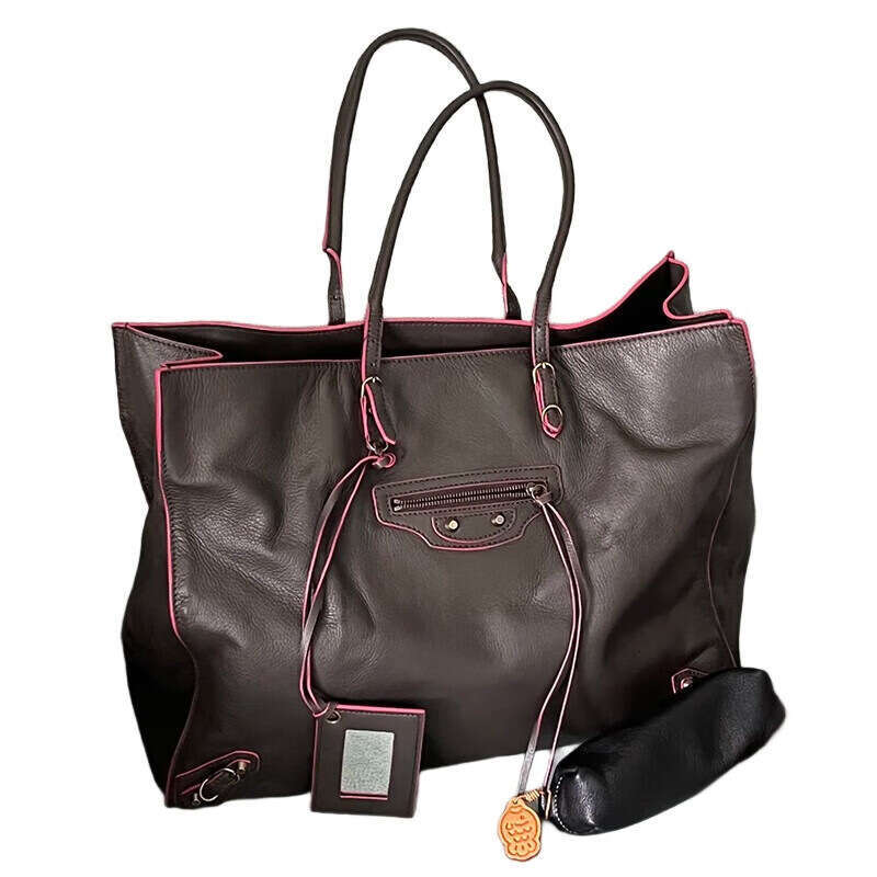 Designer Bag Tote Bag Shoulder Bag Light Luxury High End Fashion Motorcycle Tote Capacity Underarm Women S Korean Version Handbag Large Bag Trendy