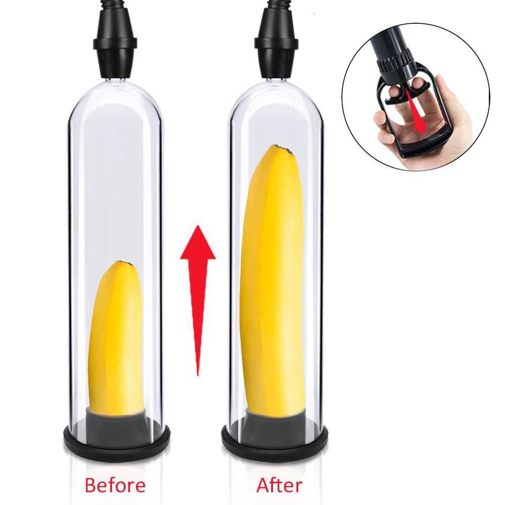 Manul Penis Pump Penis Extender Penis Enlargement Enhancer Sex Toys for Men Male Masturbator Vacuum Pump Dick Trainer Massager XJ250819