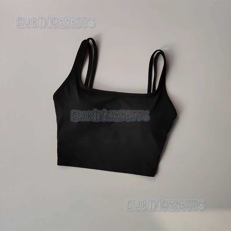 Fixed One-piece U-shaped Back Womens Yoga Bra Shockproof Gathered Sports Bra Quick-dry Running Fitness Vest H250819