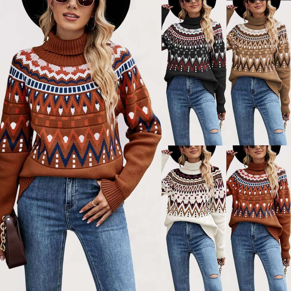 Autumn And Winter New Temu Loose Mid-Length Knitted Women's Sweater B5