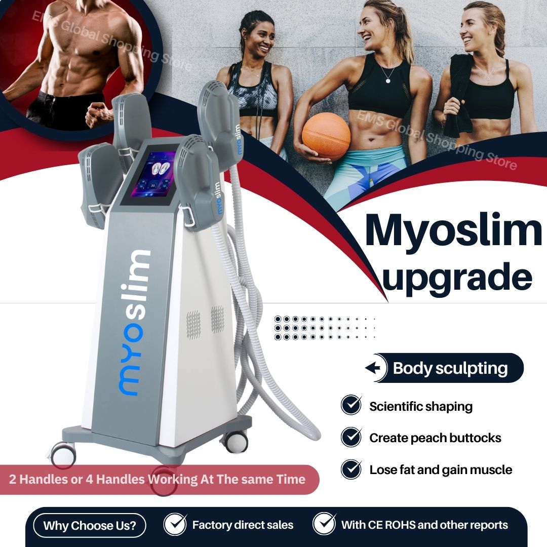 Myoslim EMS Body Sculpting Machine Vertical High Energy Device Burn Fat Build Muscle Improve Body Shape And Spa Slimming Beauty Equipment