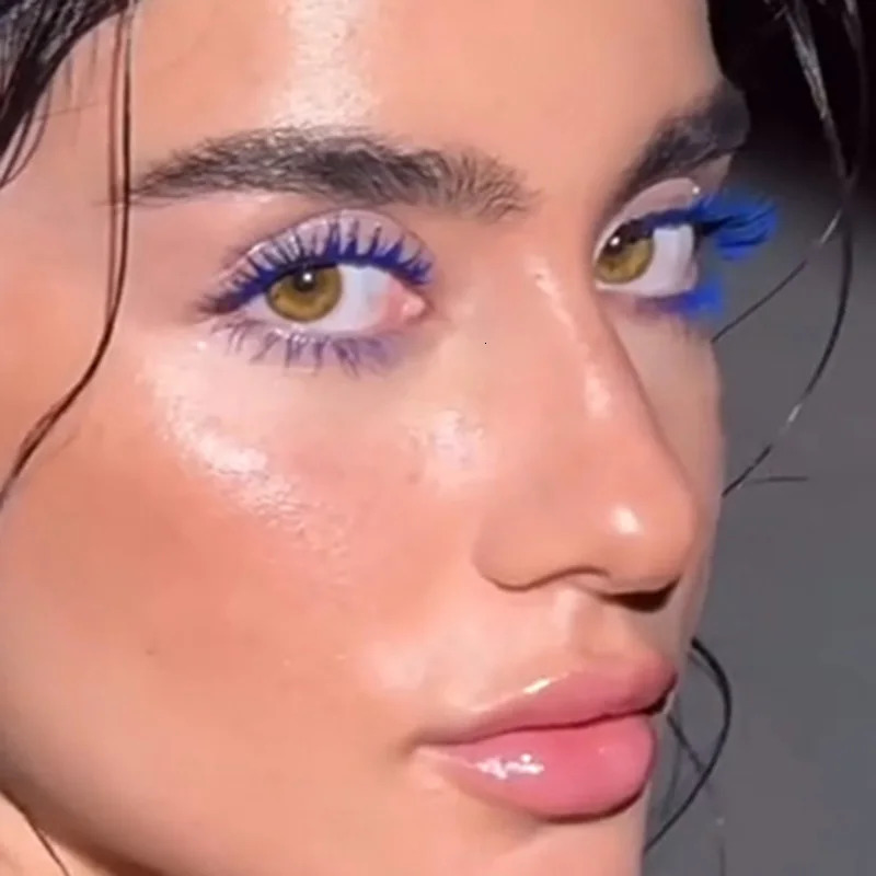 MLSMILE Shiny Pearlescent Colorful Mascara Waterproof Sweat Proof Quick Dry Lasting Matte Blue Mascara Glitter Gold Eyelashes 250818