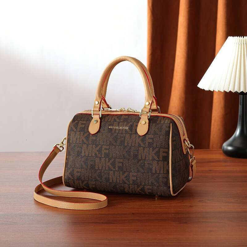 MKF Brown Women Handbag Luxury Designer Bag Genuine Leather Handbag Top Grade Crossbody Bag Mini Soft Cowhide Women's Limited Edition Handbag Dum