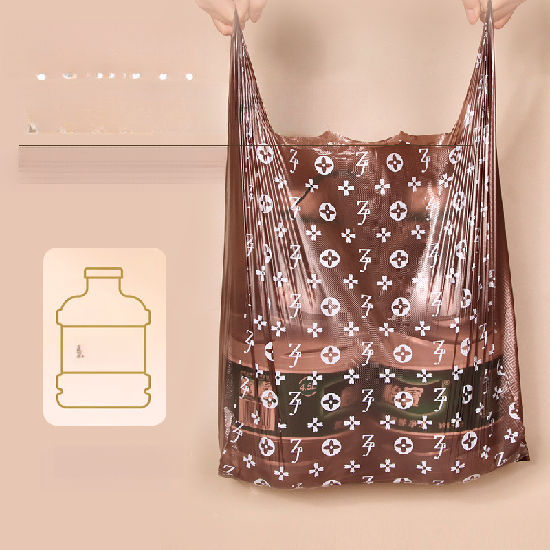 Garbage Household Thickened Handheld Old Flower Pattern Plastic Bags Large Size Kitchen luxcury designer Special Vest Type ddmythur