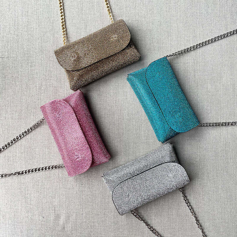 Designer Bag Tote Bag Shoulder Bag Party Sparkling Diamond Chain Single Shoulder Evening Small Square Bag Niche Mini Fashion Clutch For Women