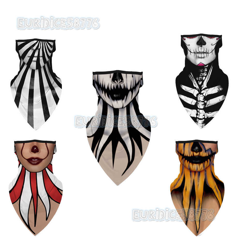 Hanging Ear Triangle Headscarf Unisex Clown Style Dustproof Sunproof H250819