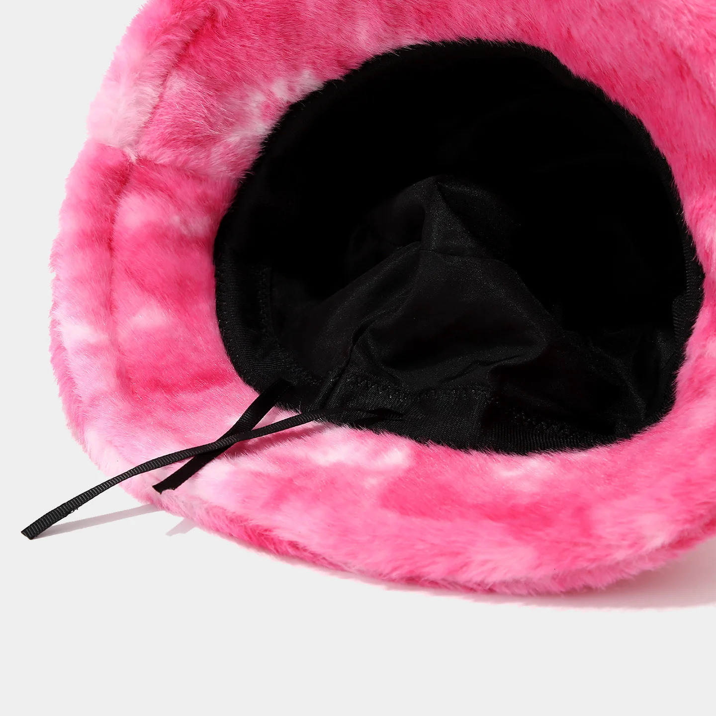 Winter Bucket Hat Fashion Print Ladies Warm Panama Hat Wool Soft Velvet Thickened Fur Rabbit Hair Outdoor Fisherman Hat 250819