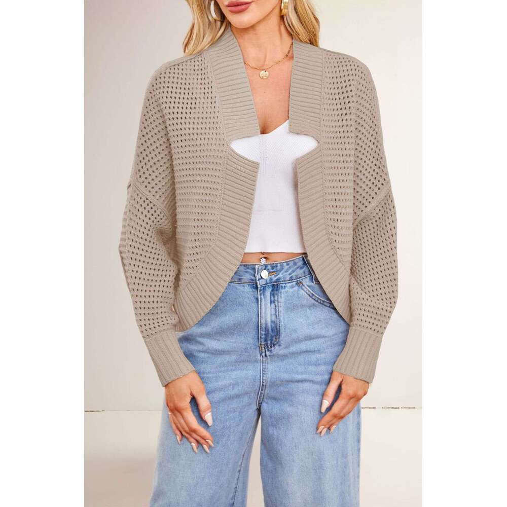 New Women's Fashion Batwing Sleeve Knitted Cardigan Sweater For Autumn And Winter B5