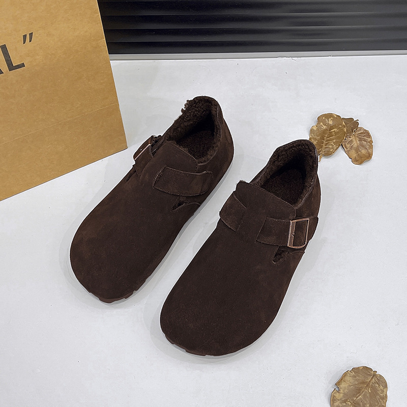 hot Free delivery designer woman cotton boots Fashionable cotton shoes with flat heels and soft soles comfortable and plush shoes