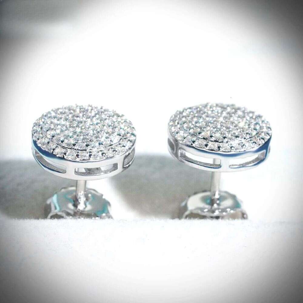 Dropshipping Dias Designs 10K Solid Gold HPHT /Moissanite Lab Grown Dia Stud Earring Fine Jewelry