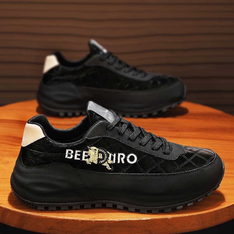 Spring and summer new men's shoes fashion height increase real leather sole shoes British leisure old father shoes