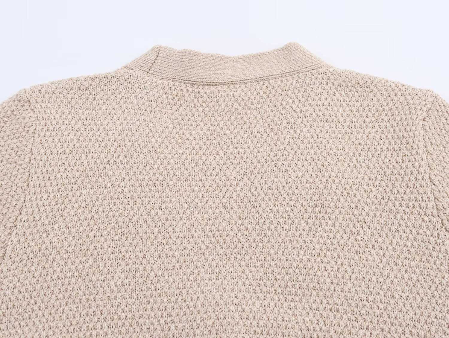 2025 Summer New Womens Clothing European and American Style Star-Shaped Button Decoration Knitted Jacket XJ250819