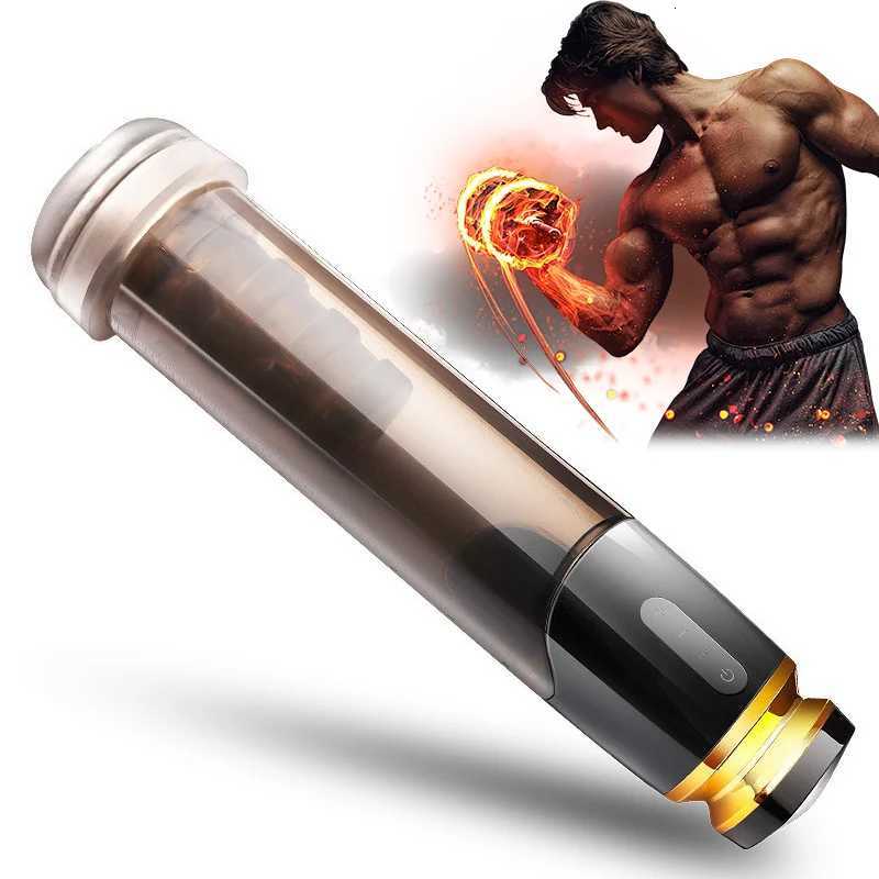 Electric Male Penis Pump Masturbator Vacuum Penile Extender Enlargement Enhancer Ring Sex Toy for Men XJ250819