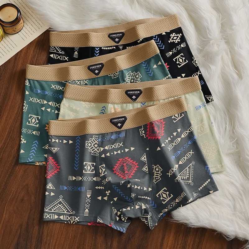 Sports Shorts Men Graffiti Boxers and Underpants Fashion Mens Boxer Briefs Cotton Man Boxer Mens Underwear Set Hot W250819