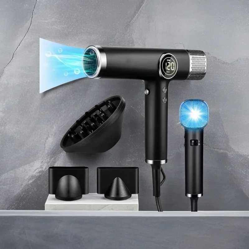 Professional Fast Drying Low Noise Negative Ionic High-Speed 0000 RPM Brushless Motor Hair Dryer Set with Magnetic Nozzle W250819