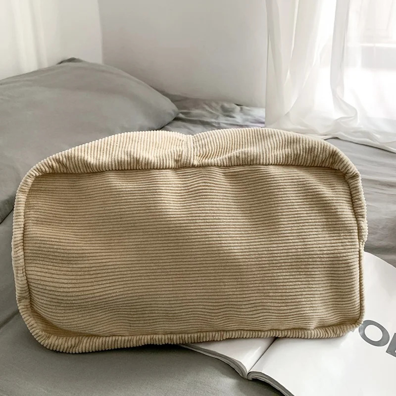 Vintage Womens Corduroy Shoulder Bags Large Capacity Crossbody Bag Casual Handbag Crossbody Purse 250818