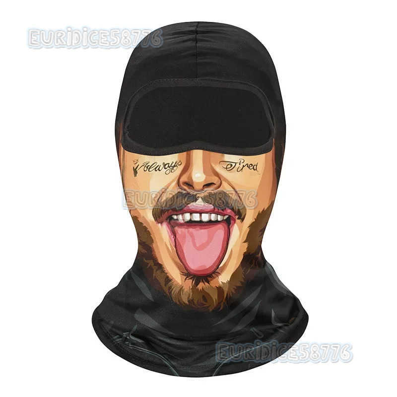 Motorcycle Balaclava 3D Print Multi-function Moto Full Face Cover Windproof Skiing Masks Cycling Biker Hood Cap Men Helmet Liner H250819