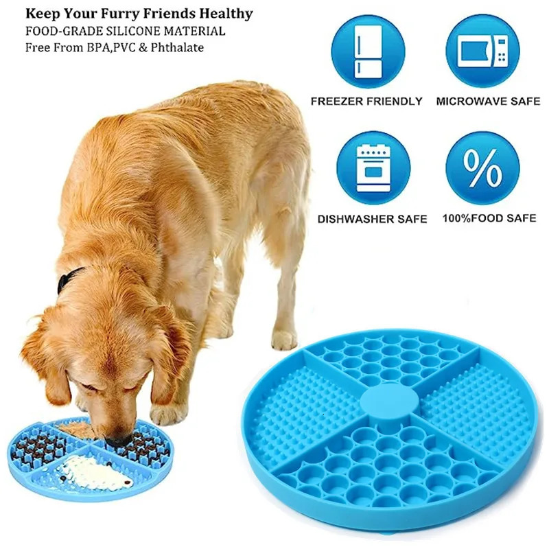 Pet Supplies Silicone Licking Mat Cat Slow Feeder With Suction Cup Slow Feeding Pad Dog Licking Pad Anxiety-relieving Utensils 250813