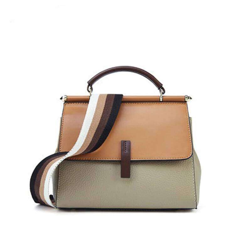 Alirattan 2025 New Summer Crossbody Fashion Shoulder Bag Women's Handbag Genuine Leather